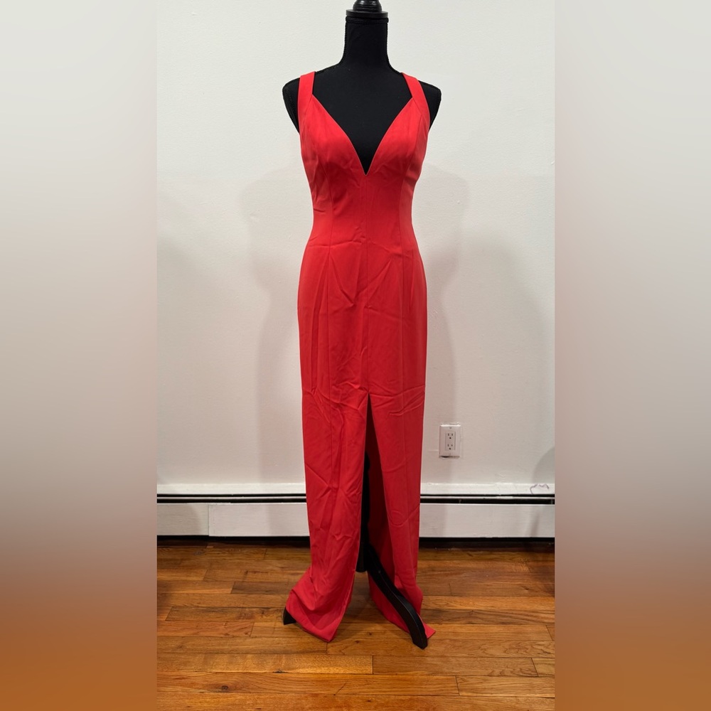 Red Sleeveless Jay Godfrey Dress